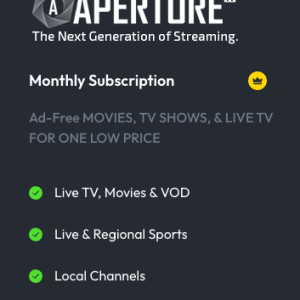 ApertureTv Subscription
